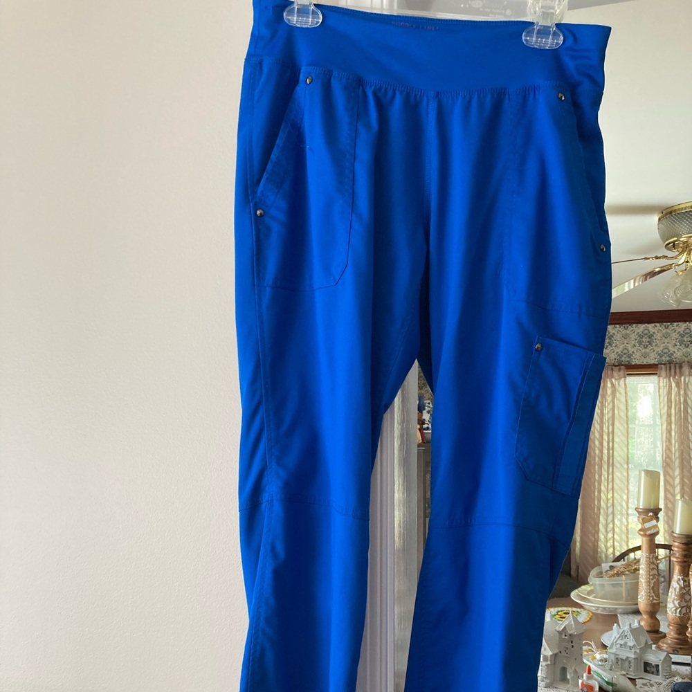 Healing hands purple label yoga scrub pants royal blue